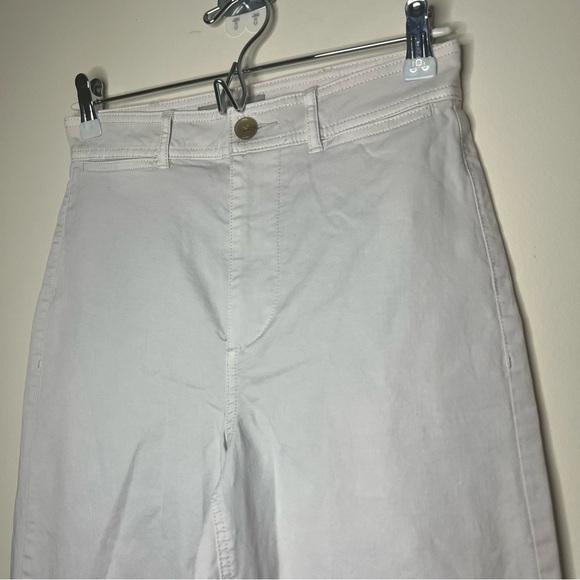 EVERLANE The Lightweight Cotton Wide Leg Crop Twill Pants - Picture 4 of 10